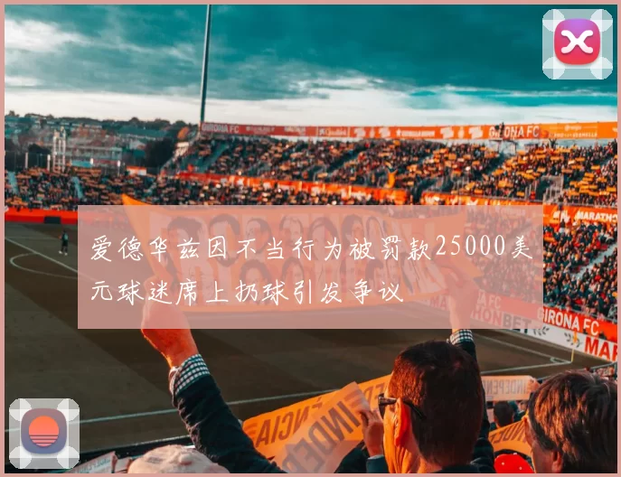 爱德华兹因不当行为被罚款25000美元球迷席上扔球引发争议